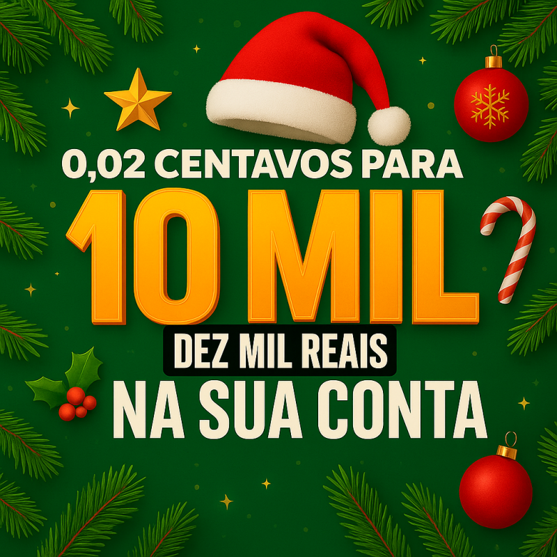 0,02 centavo pra 10K🎄✨
